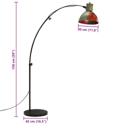 Lampa stojąca, 25 W, wielokolorowa, 150 cm, E27