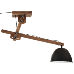 Lampa sufitowa 25 W, czarna, 105x30x65-108 cm, E27