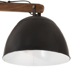 Lampa sufitowa 25 W, czarna, 105x30x65-108 cm, E27