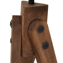 Lampa stojąca, 25 W, czarna, 45x45x120 cm, E27