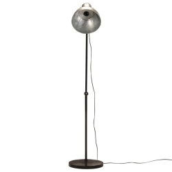 Lampa stojąca, 25 W, srebro vintage, 150 cm, E27