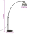 Lampa stojąca, 25 W, srebro vintage, 150 cm, E27