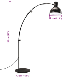 Lampa stojąca, 25 W, czarna, 150 cm, E27