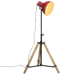 Lampa stojąca, 25 W, postarzany czerwony, 75x75x90-150 cm, E27