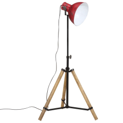 Lampa stojąca, 25 W, postarzany czerwony, 75x75x90-150 cm, E27