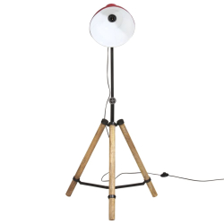 Lampa stojąca, 25 W, postarzany czerwony, 75x75x90-150 cm, E27