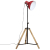 Lampa stojąca, 25 W, postarzany czerwony, 75x75x90-150 cm, E27