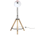 Lampa stojąca, 25 W, postarzany czerwony, 75x75x90-150 cm, E27