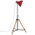Lampa stojąca, 25 W, postarzany czerwony, 75x75x90-150 cm, E27