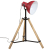 Lampa stojąca, 25 W, postarzany czerwony, 75x75x90-150 cm, E27