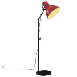 Lampa stojąca, 25 W, postarzany czerwony, 30x30x90-150 cm, E27