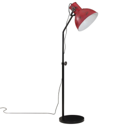 Lampa stojąca, 25 W, postarzany czerwony, 30x30x90-150 cm, E27