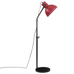 Lampa stojąca, 25 W, postarzany czerwony, 30x30x90-150 cm, E27
