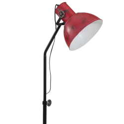 Lampa stojąca, 25 W, postarzany czerwony, 30x30x90-150 cm, E27