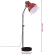 Lampa stojąca, 25 W, postarzany czerwony, 30x30x90-150 cm, E27