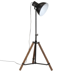Lampa stojąca, 25 W, czarna, 75x75x90-150 cm, E27