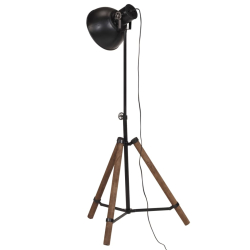 Lampa stojąca, 25 W, czarna, 75x75x90-150 cm, E27