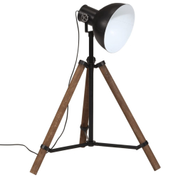 Lampa stojąca, 25 W, czarna, 75x75x90-150 cm, E27