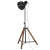 Lampa stojąca, 25 W, czarna, 75x75x90-150 cm, E27