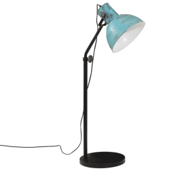 Lampa stojąca, 25 W, postarzany niebieski, 30x30x90-150 cm, E27
