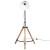 Lampa stojąca, 25 W, postarzany niebieski, 75x75x90-150 cm, E27