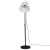 Lampa stojąca, 25 W, biała, 30x30x90-150 cm, E27