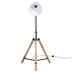 Lampa stojąca, 25 W, biała, 75x75x90-150 cm, E27