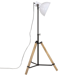 Lampa stojąca, 25 W, biała, 75x75x90-150 cm, E27