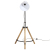 Lampa stojąca, 25 W, biała, 75x75x90-150 cm, E27