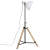 Lampa stojąca, 25 W, biała, 75x75x90-150 cm, E27
