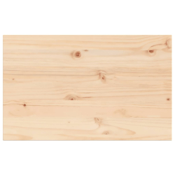 Blat do stołu, 80x50x1,7 cm, prostokątny, lite drewno sosnowe
