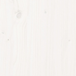 Donica ogrodowa, biała, 110x40x72,5 cm, lite drewno sosnowe