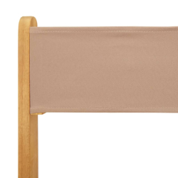 5-cz. zestaw mebli ogrodowych, tkanina w kolorze taupe i drewno