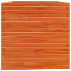 Donica ogrodowa, woskowy brąz, 70x70x72,5 cm, drewno sosnowe