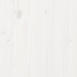 Donica ogrodowa, biała, 110x60x68,5 cm, lite drewno sosnowe