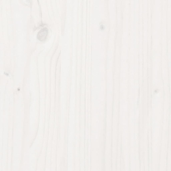Donica ogrodowa, biała, 110x60x49,5 cm, lite drewno sosnowe
