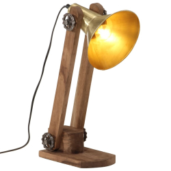 Lampa stołowa, 25 W, antyczny mosiądz, 23x13x52 cm, E27