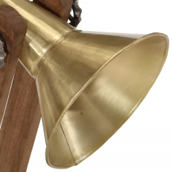 Lampa stołowa, 25 W, antyczny mosiądz, 23x13x52 cm, E27