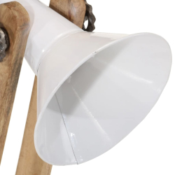 Lampa stołowa, 25 W, biała, 23x13x52 cm, E27