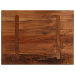 Blat stołu, 80x70x2,5 cm, prostokątny, lite drewno z odzysku