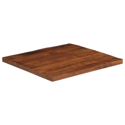 Blat stołu, 70x70x2,5 cm, kwadratowy, lite drewno z odzysku