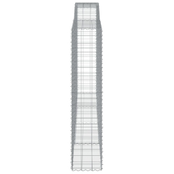 Kosze gabionowe, 20 szt, 400x50x220/240cm, galwanizowane żelazo