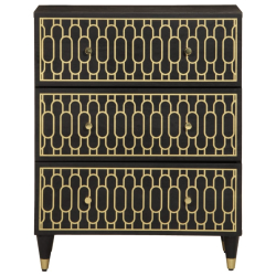 Szafki, 2 szt., 60x33x75 cm, lite drewno mango