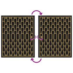 4-cz. zestaw mebli łazienkowych, lite drewno mango