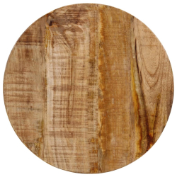 Stolik kawowy, 35x35x45 cm, lite drewno mango i żelazo