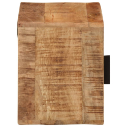 Ścienna szafka nocna, 40x30x25 cm, lite drewno mango