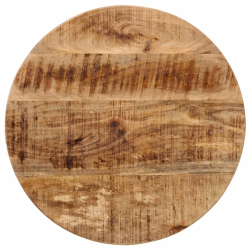 Stolik kawowy, 45x45x40 cm, lite drewno mango i żelazo