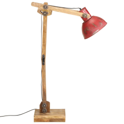 Lampa stojąca, 25 W, postarzany czerwony, 33x25x130-150 cm, E27