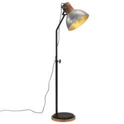 Lampa stojąca, 25 W, srebro vintage, 30x30x100-150 cm, E27