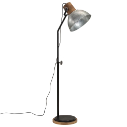 Lampa stojąca, 25 W, srebro vintage, 30x30x100-150 cm, E27